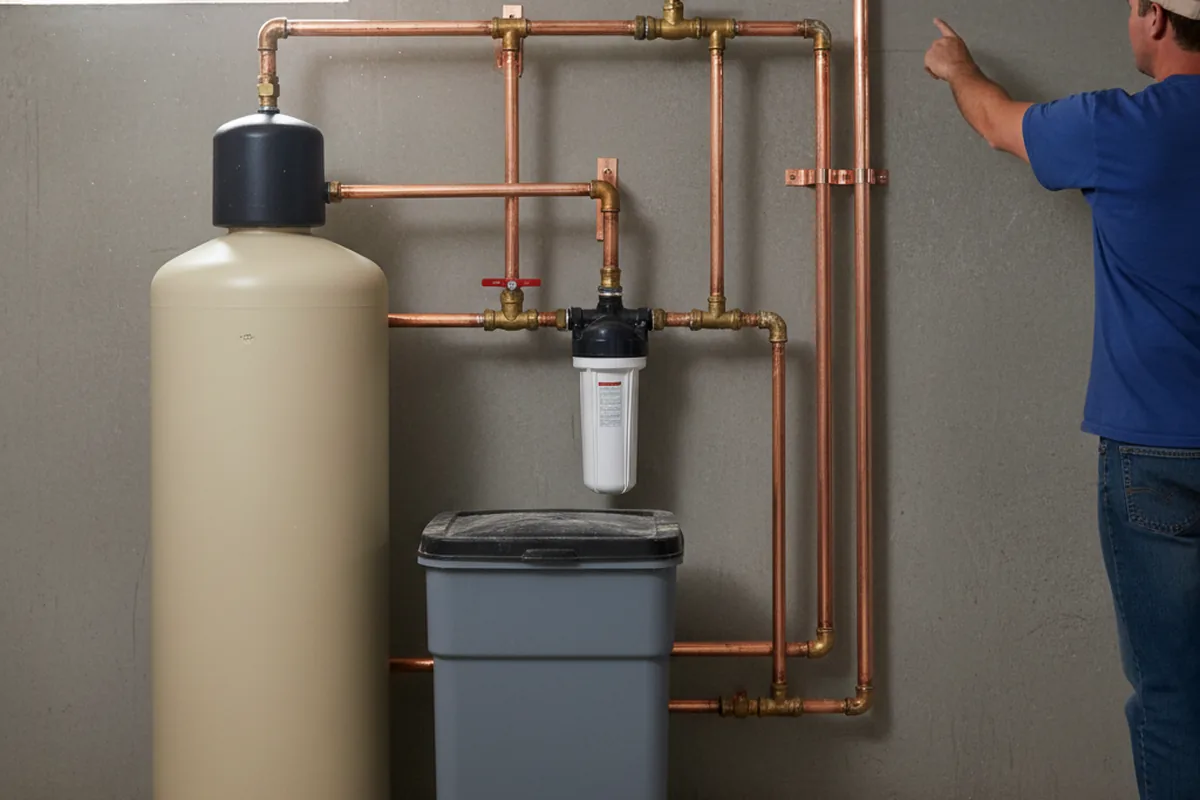 Whole-house water treatment system installed in Hampstead